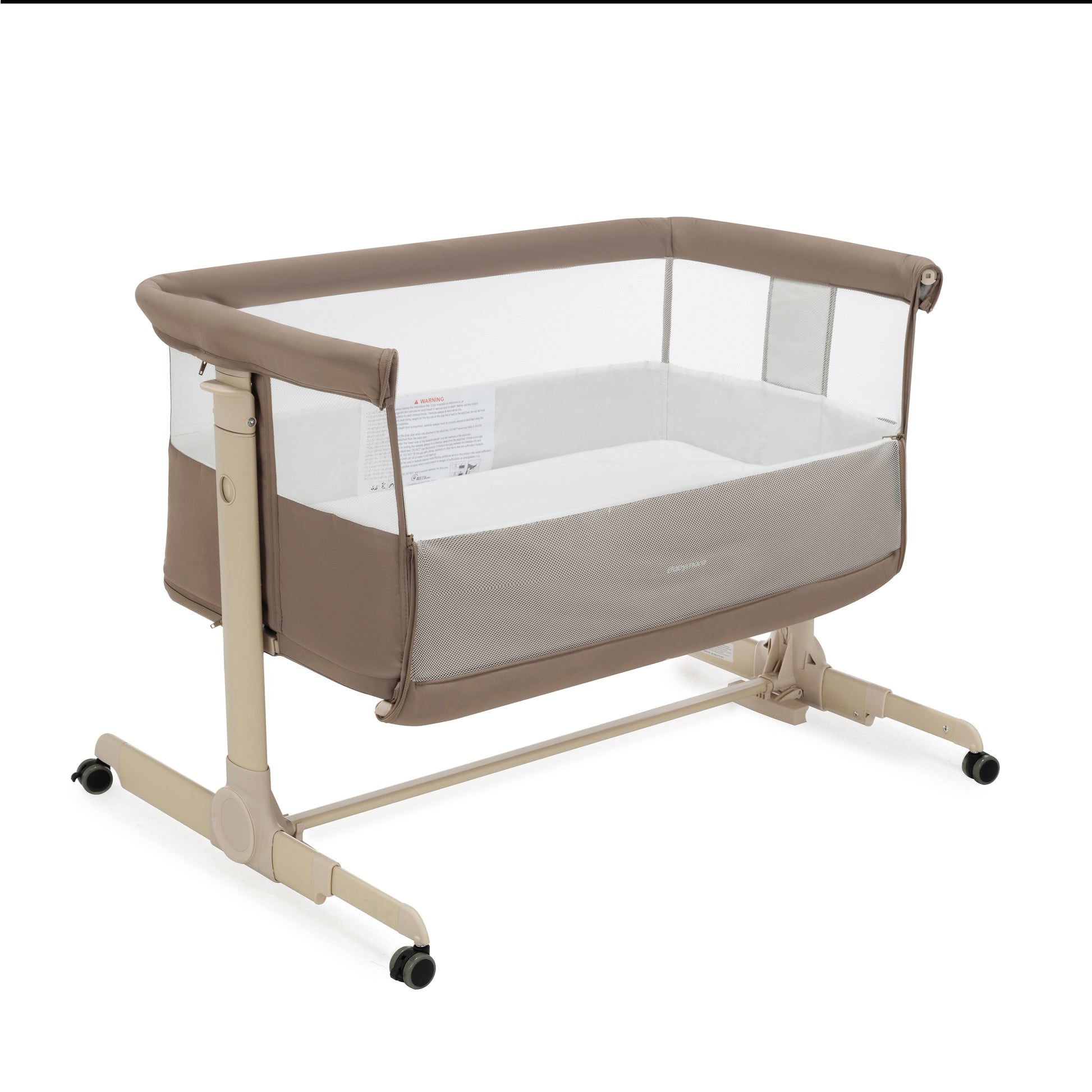 Babymore Neera Bedside Crib - Mocha