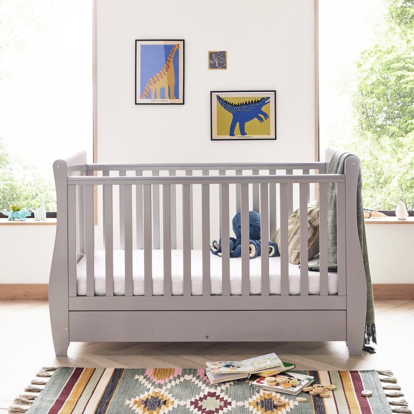 Babymore Stella 3 Piece Nursery Room Set - Grey 26SGRS3