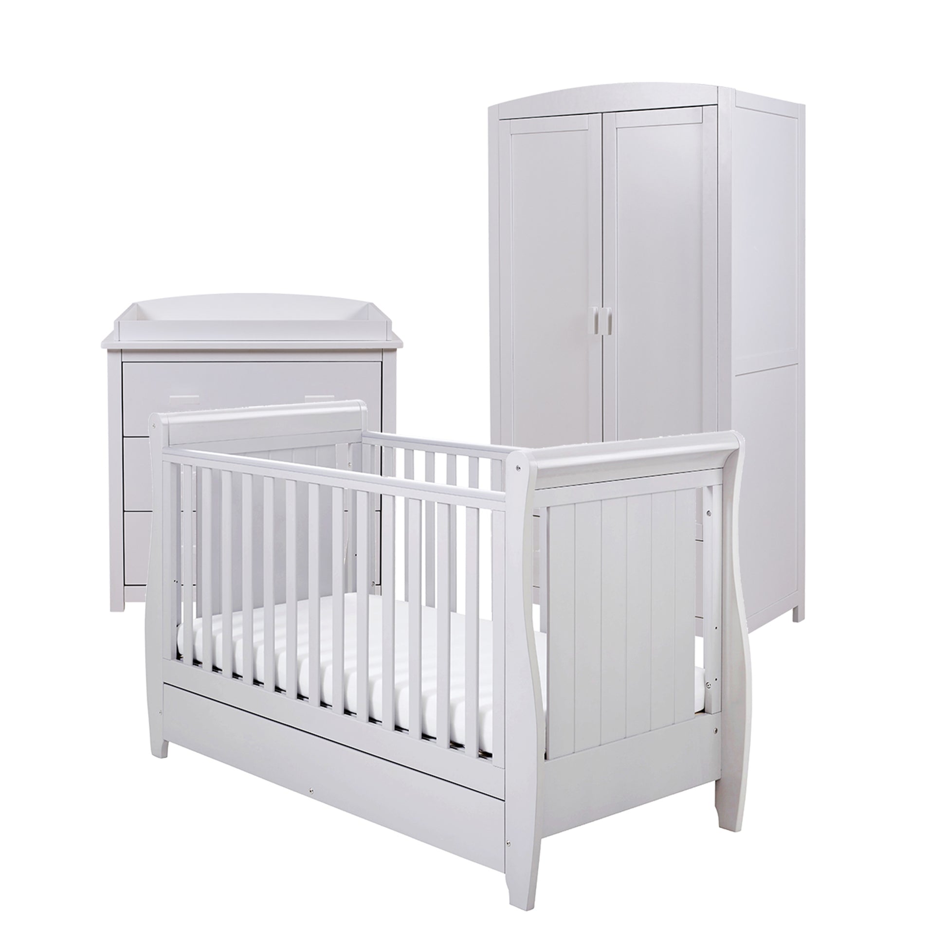 Babymore Stella 3 Piece Nursery Room Set - Grey 26SGRS3