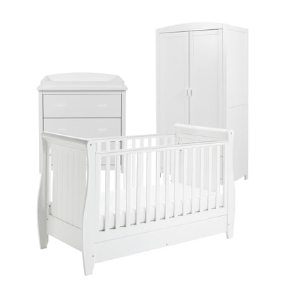 Babymore Stella 3 Piece Nursery Room Set - White 26SWRS3