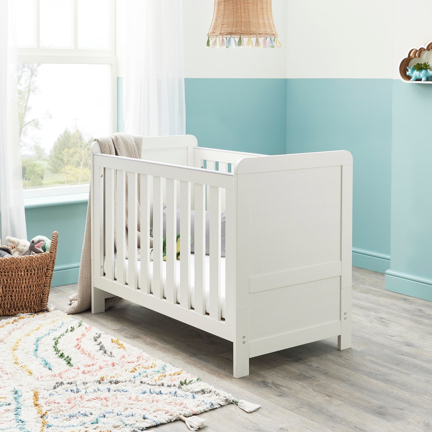 Babymore Caro Mini 3 Piece Room Set - White Wash 26CMWRS3