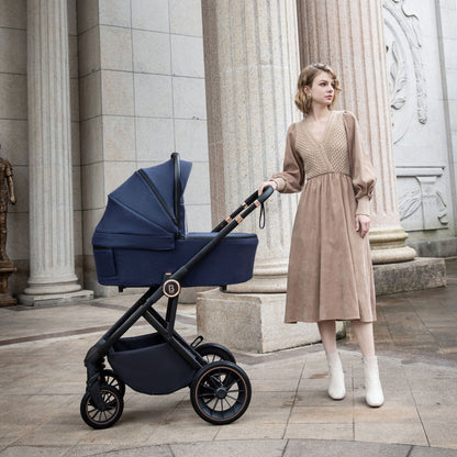 Babymore Chia Pram Pushchair - Midnight Blue 2680804