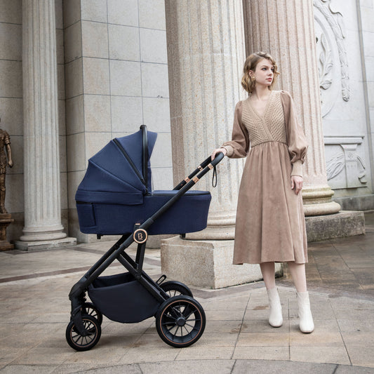 Babymore Chia Pram Pushchair - Midnight Blue 2680804