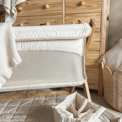 Clair de Lune Cream Organic Folding Crib CL6588CM