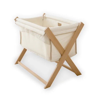 Clair de Lune Cream Organic Folding Crib CL6588CM