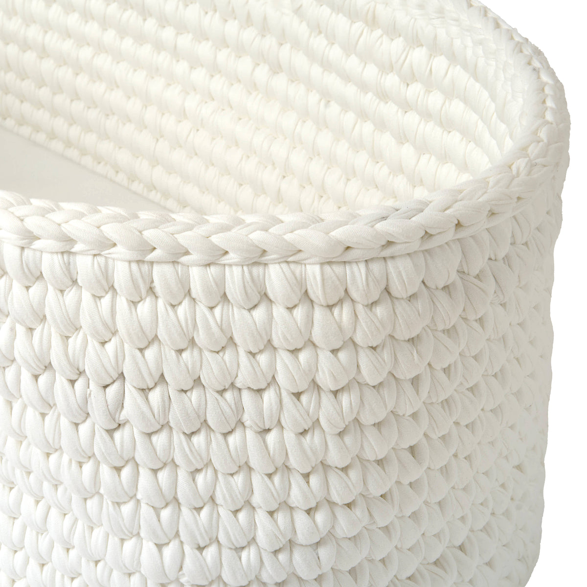 Clair de Lune Crochet Moses Basket with Natural Rocking Stand CL6654WE