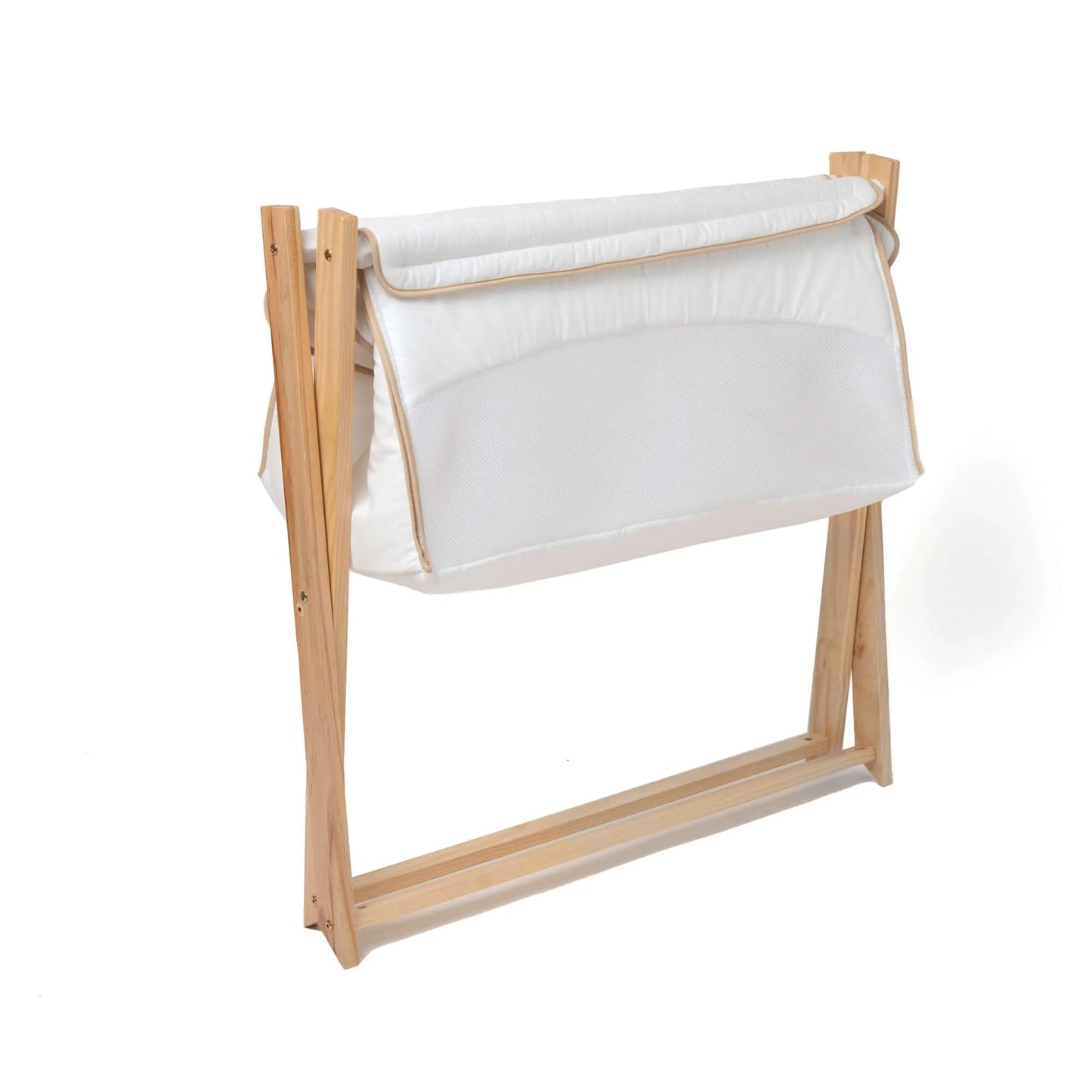 Clair de Lune White Organic Folding Crib CL6588WE