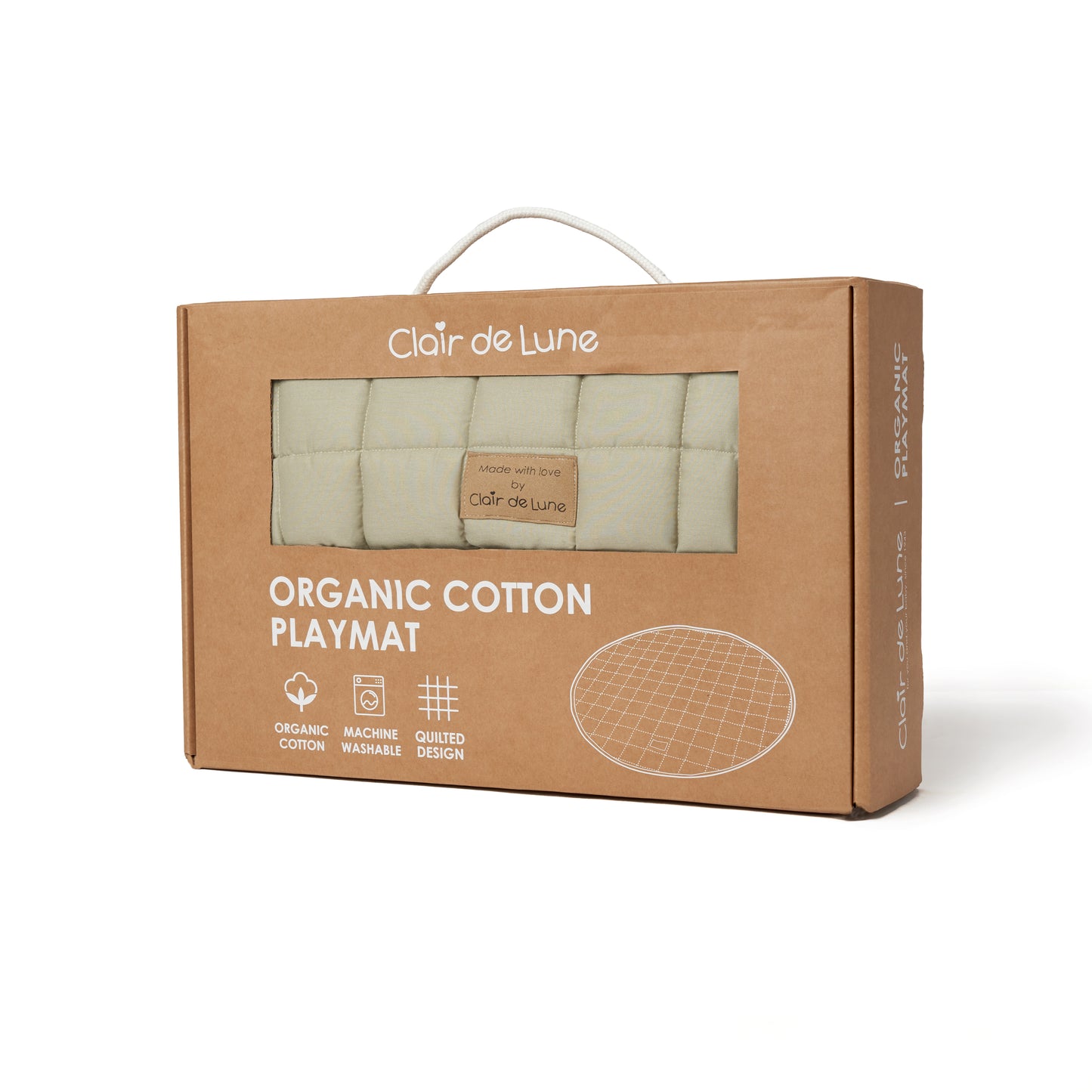 Clair de Lune Organic Sage Green Play Mat & Play Gym Bundle CL6630/6632