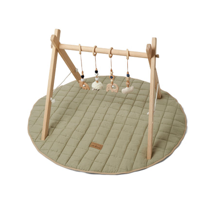 Clair de Lune Organic Sage Green Play Mat & Play Gym Bundle CL6630/6632