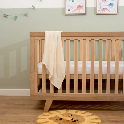 Clair de Lune Solid Oak Cot Bed Wood CL6608
