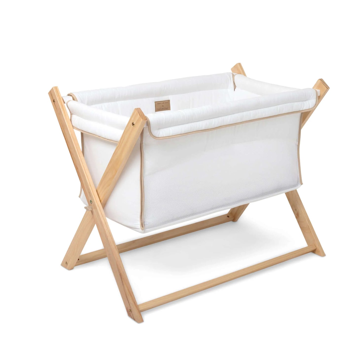 Clair de Lune White Organic Folding Crib CL6588WE