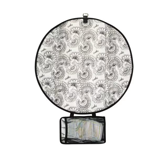 ISOKI ADELAIDE CHANGE MAT CLUTCH ROUND BLACK 117966