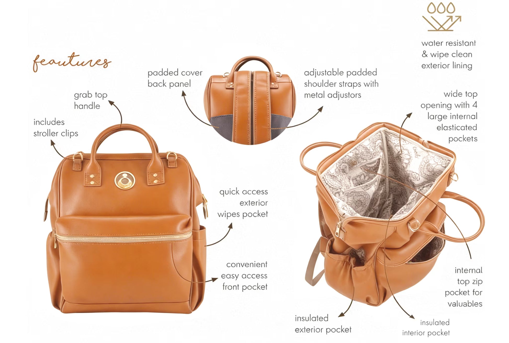 ISOKI BYRON BACKPACK AMBER 119027