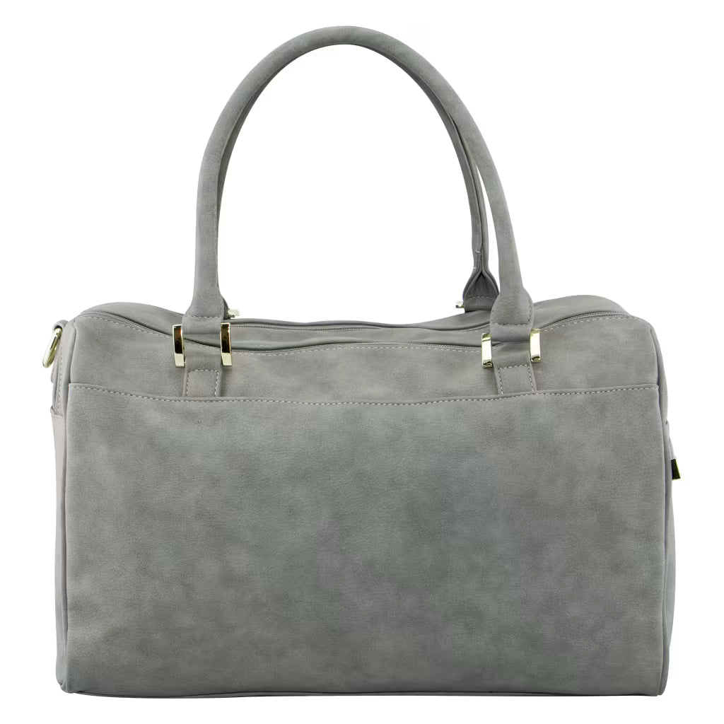 ISOKI DOUBLE ZIP SATCHEL STONE GREY 117959