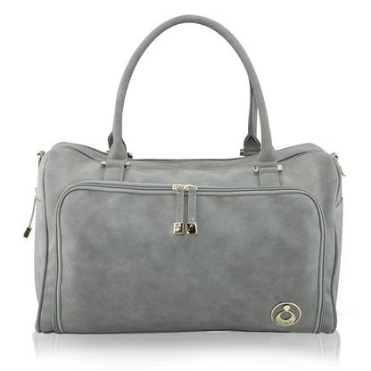 ISOKI DOUBLE ZIP SATCHEL STONE GREY 117959