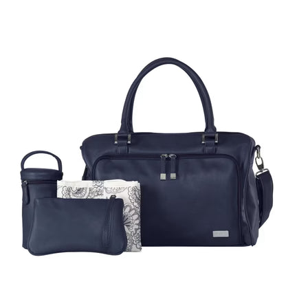 ISOKI DOUBLE ZIP SATCHEL STONE NAVY 18229