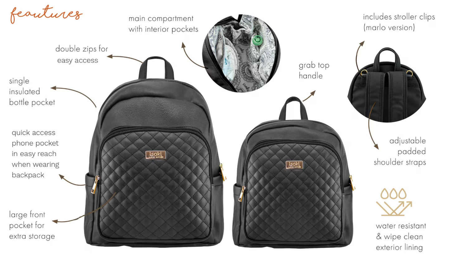 ISOKI MARLO BACKPACK EBONY 119589