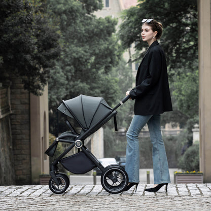 Babymore Kai Pram Pushchair - Forest Grey 2680704