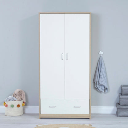 Babymore Luno 3 Piece Nursery Room Set - Oak White 26LWRS3