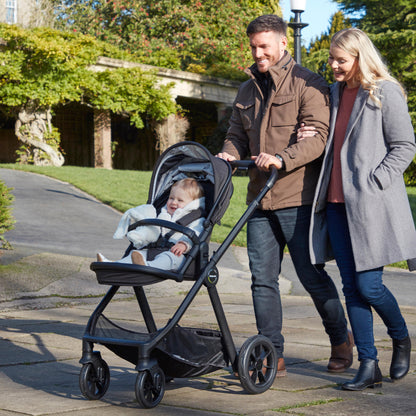 Babymore Memore V2 Pram Pushchair 11 Piece - Black 2680554-10
