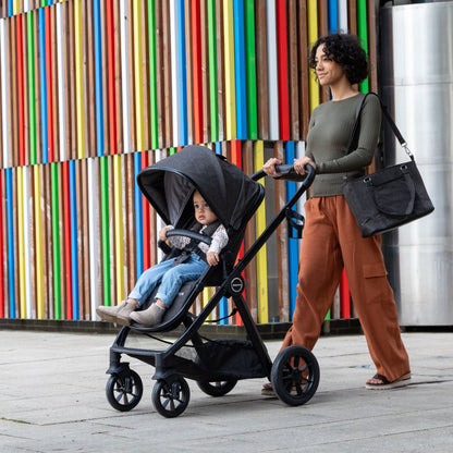 Babymore Memore V2 Pram Pushchair 11 Piece - Black 2680554-10