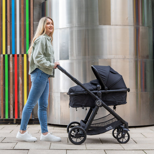 Babymore Mimi 2 in 1 Pram Pushchair - Black 2680354