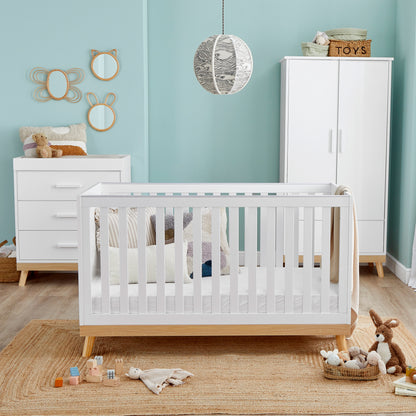 Babymore Mona 3 Piece Nursery Room Set - White 26MWWRS3