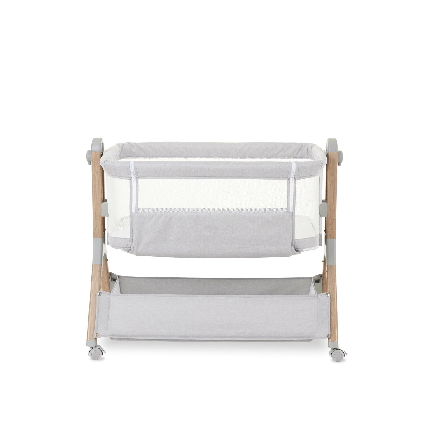 Obaby Cloud Bedside Crib - Grey 30OB2004