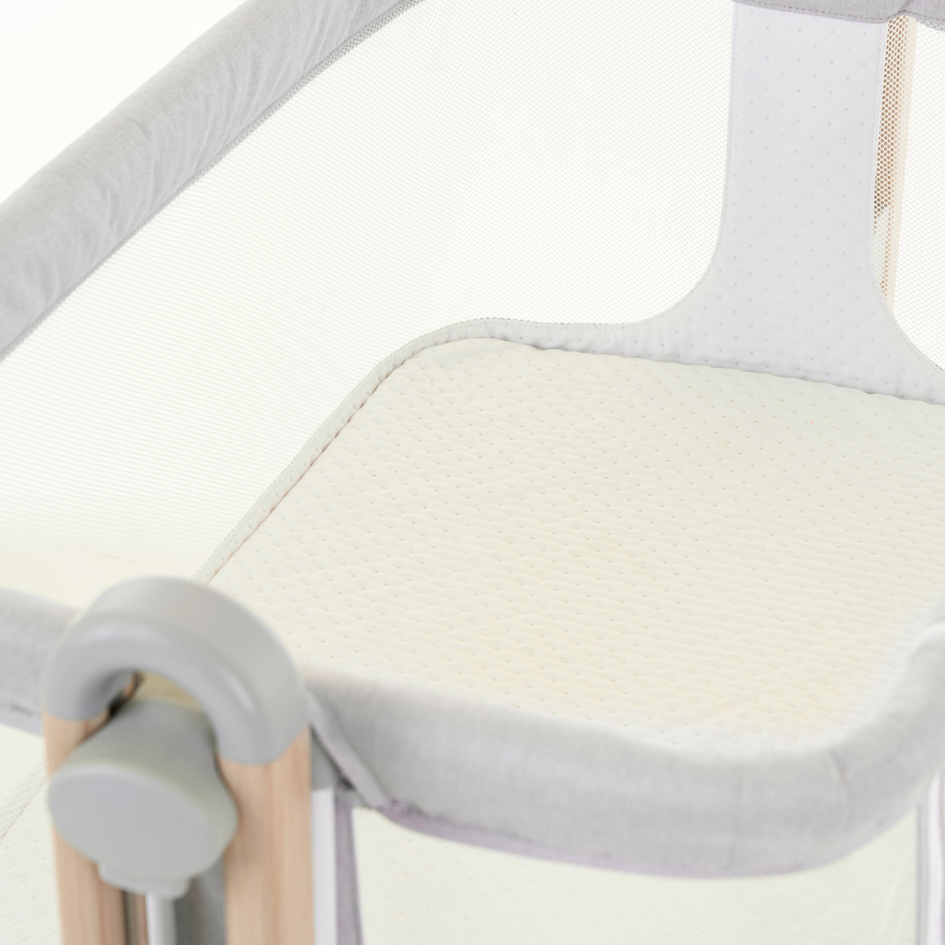 Obaby Cloud Bedside Crib - Grey 30OB2004