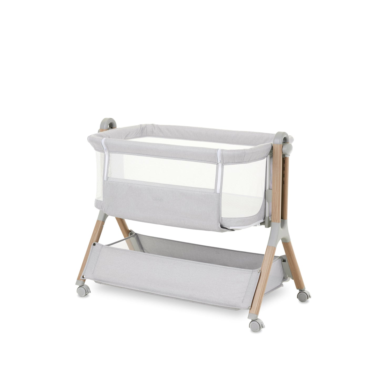 Obaby Cloud Bedside Crib - Grey 30OB2004