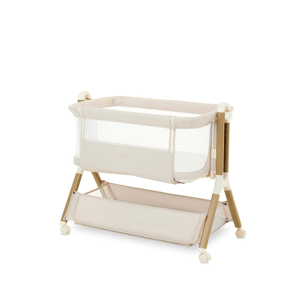 Obaby Cloud Bedside Crib - Oatmeal 30OB2002