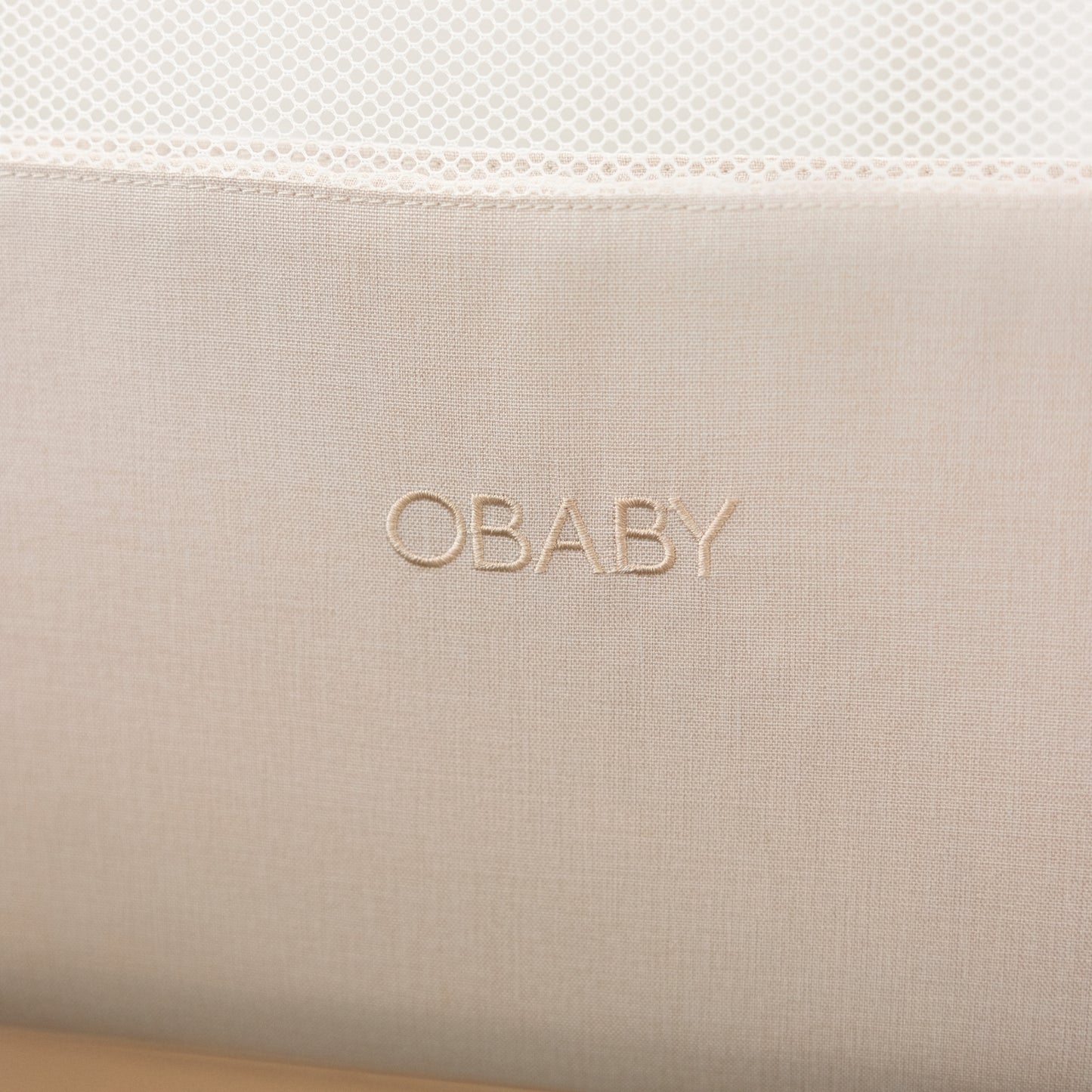 Obaby Cloud Bedside Crib - Oatmeal 30OB2002