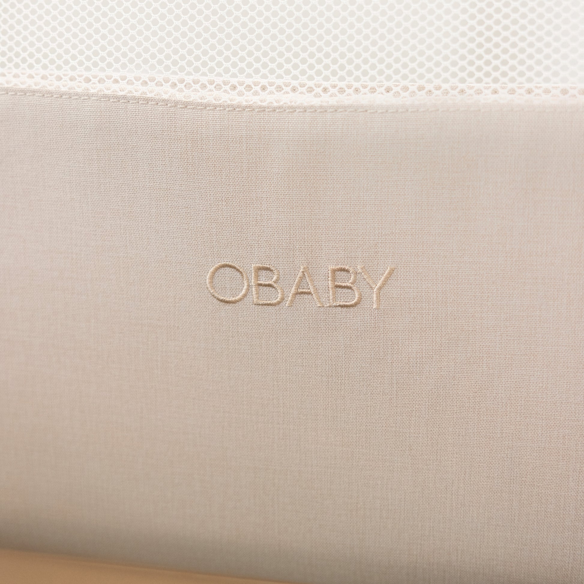 Obaby Cloud Bedside Crib - Oatmeal 30OB2002