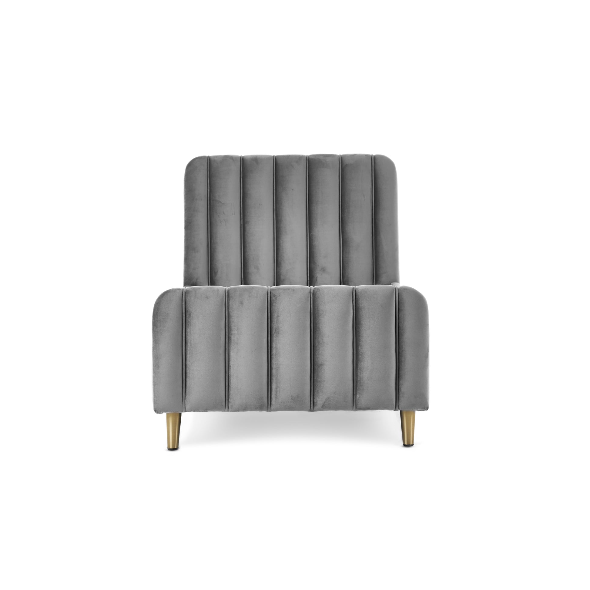 Obaby Gatsby Velvet Toddler Bed - Grey 15OB3107