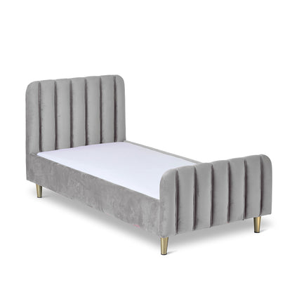 Obaby Gatsby Velvet Toddler Bed - Grey 15OB3107