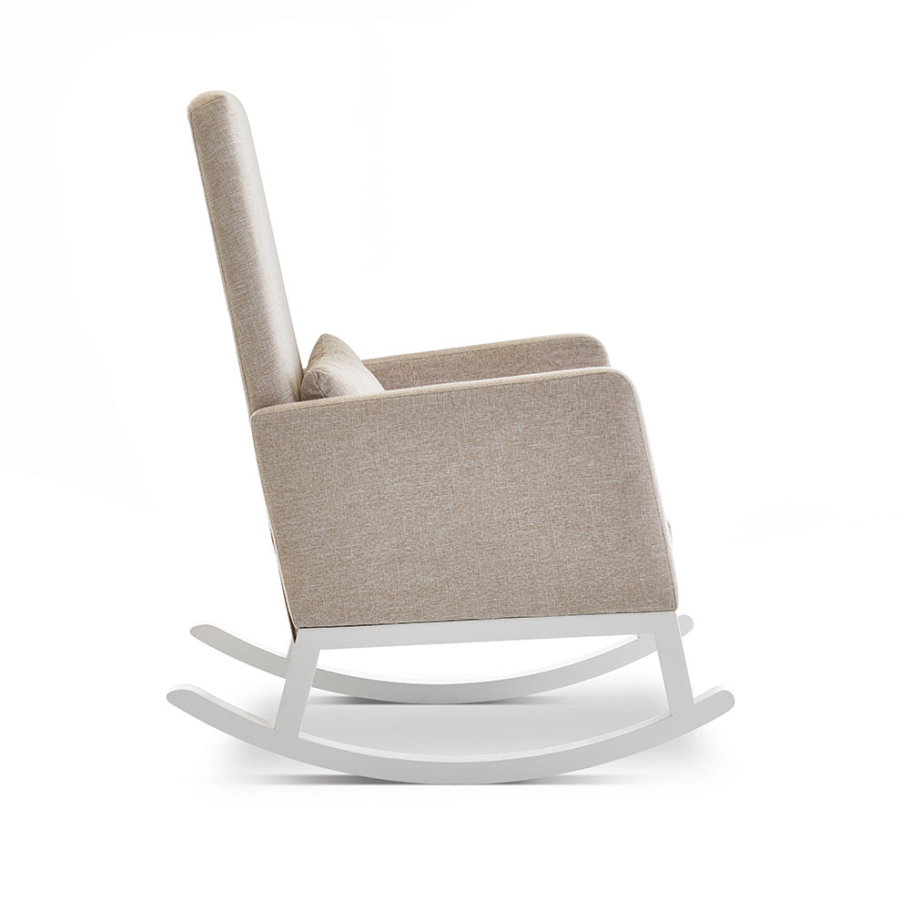 Obaby High Back Rocking Chair  - Oatmeal 22OB2403