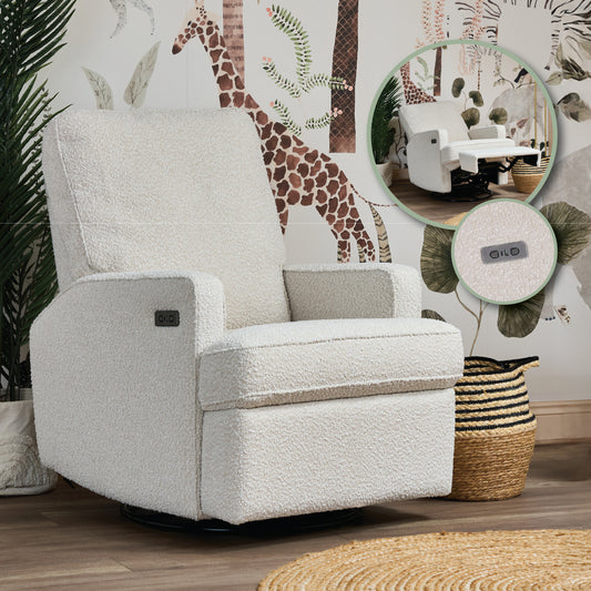 Obaby Madison Electric Recliner Chair - Bouclé Style 22OB3714