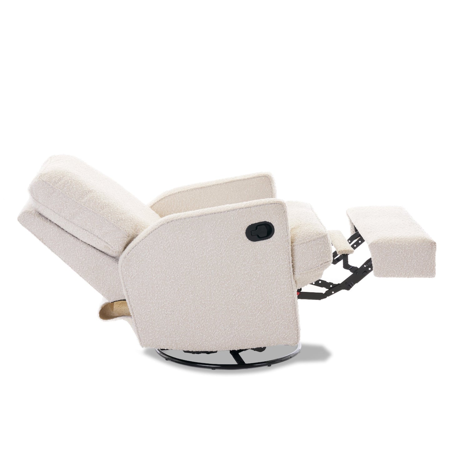 Obaby Madison Swivel Glider Recliner Chair - Bouclé Style 22OB3605