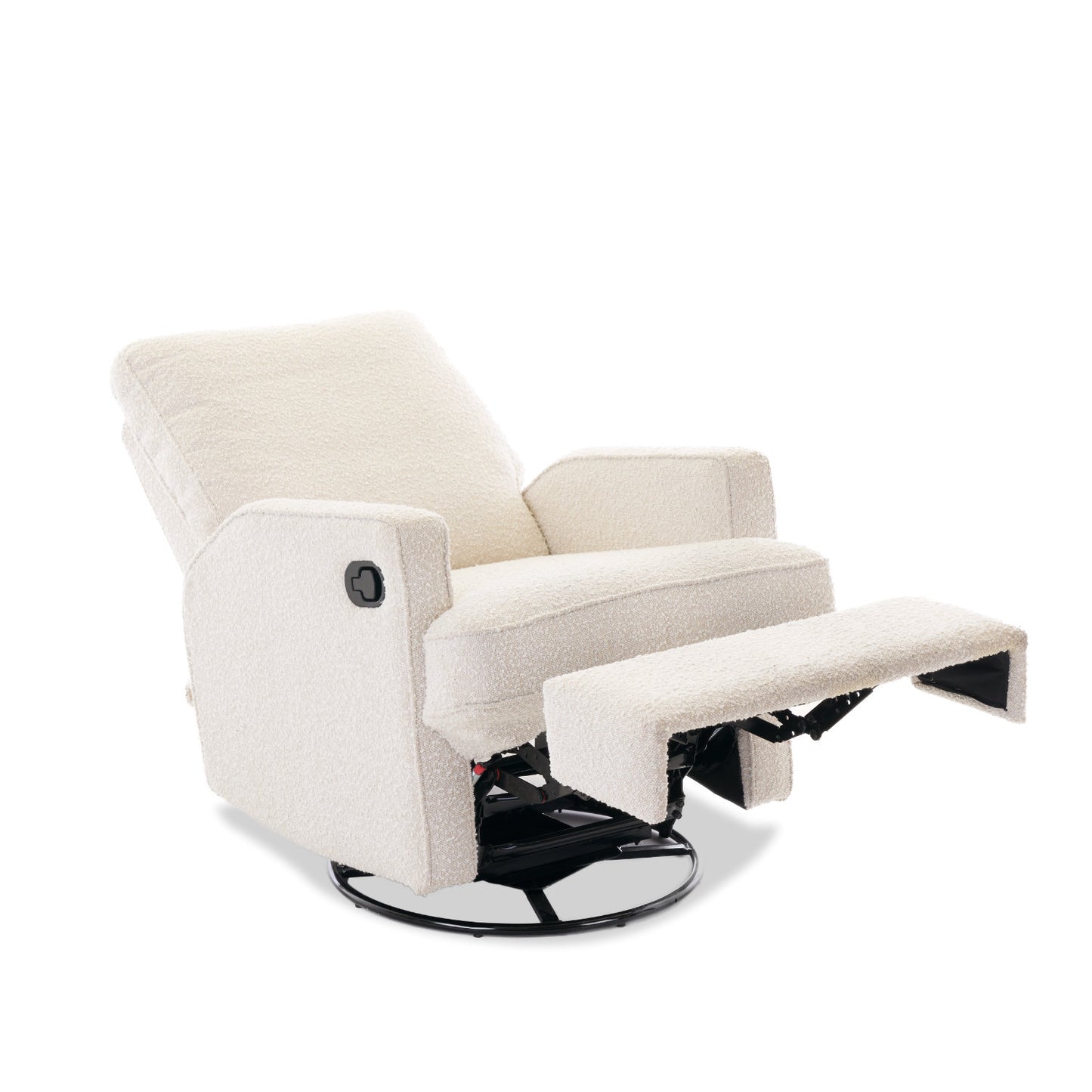 Obaby Madison Swivel Glider Recliner Chair - Bouclé Style 22OB3605