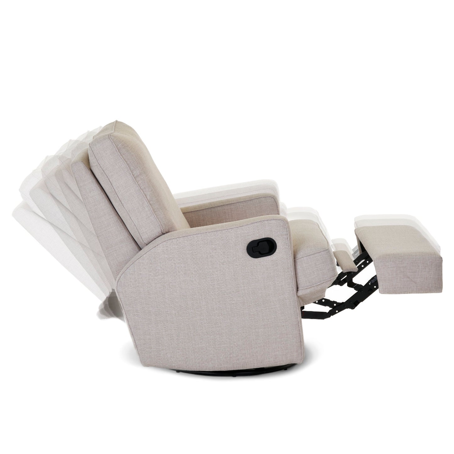 Obaby Madison Swivel Glider Recliner Chair - Oatmeal 22OB3603