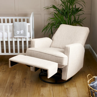 Obaby Madison Swivel Glider Recliner Chair - Oatmeal 22OB3603