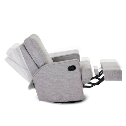 Obaby Madison Swivel Glider Recliner Chair - Pebble 22OB3607