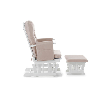 Obaby Reclining Glider Chair and Stool - Sand 22OB2115