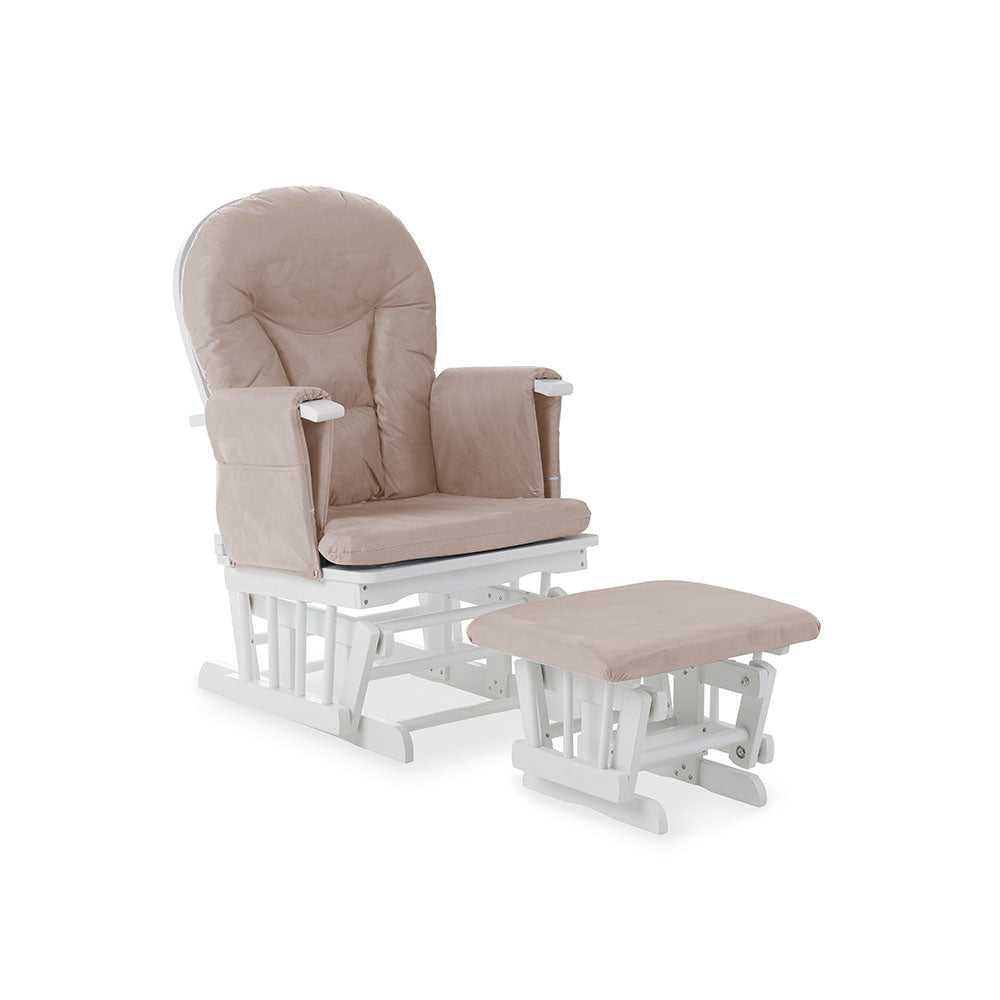 Obaby Reclining Glider Chair and Stool - Sand 22OB2115