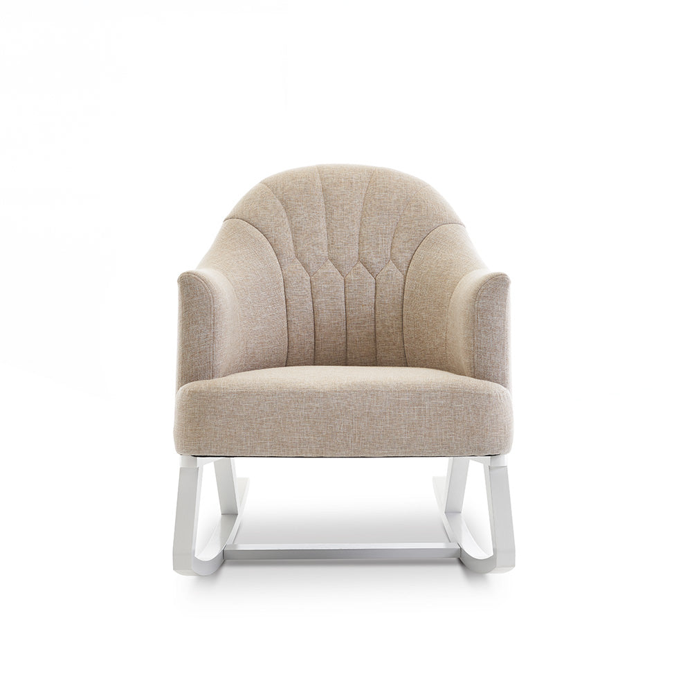 Obaby Round Back Rocking Chair - Oatmeal 22OB2303