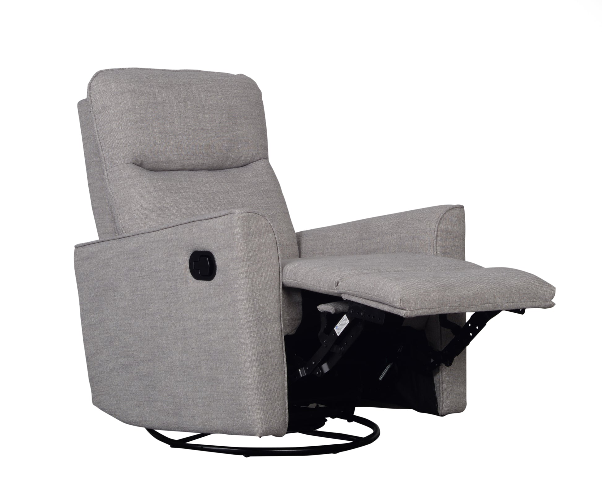 Obaby Savannah Swivel Glider Recliner Chair – Pebble 22OB2807