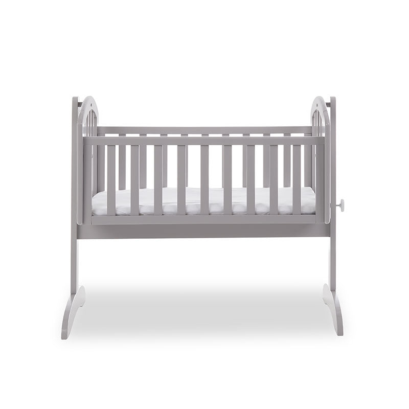 Obaby Sophie Crib + Foam Mattress - Warm Grey 22OB0112MA.