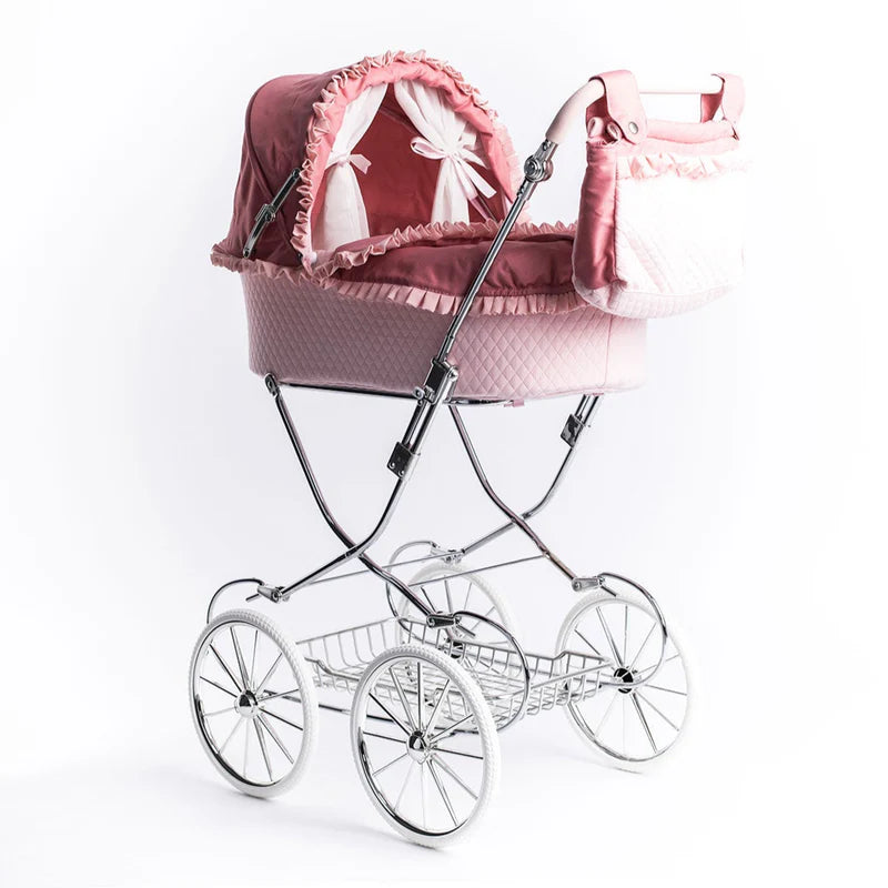 Roma Annie Dolls Pram - Pink RAS-DP-P