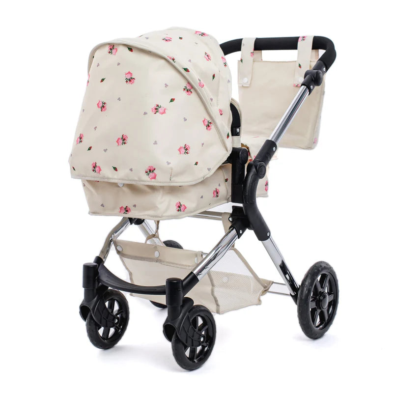 Roma Darcie Single Dolls Pram - Cream 