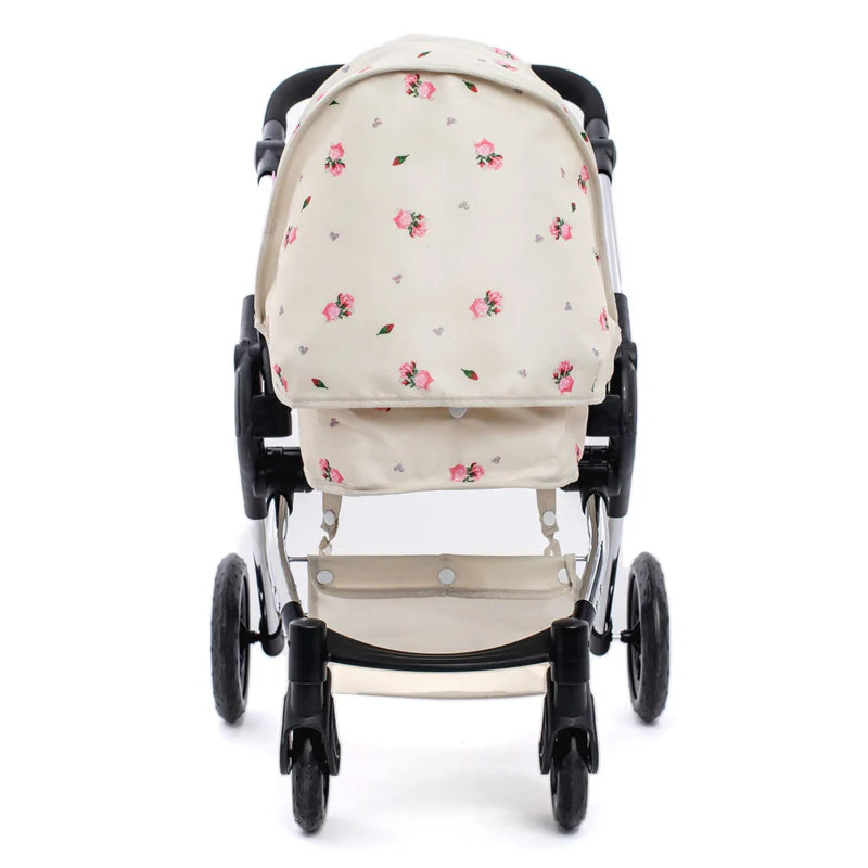 Roma Darcie Single Dolls Pram - Cream RDS-DP-CR